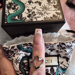 Gucci Silver Heart Ring